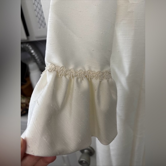 Vintage Lorrie Deb of San Francisco 1950s Ivory Wedding Dress Cape Train SZ 9 10 - Picture 5 of 15